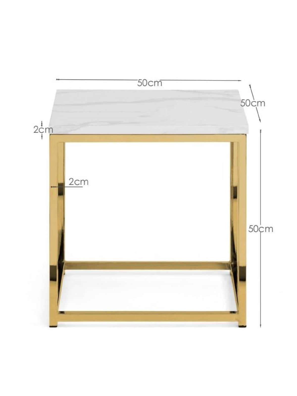 Scala Gold Lamp Table