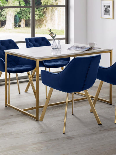 Scala Dining Table - Gold