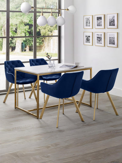 Scala Dining Table - Gold
