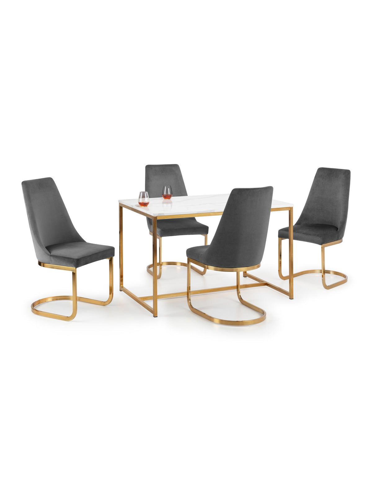 Scala Dining Table - Gold