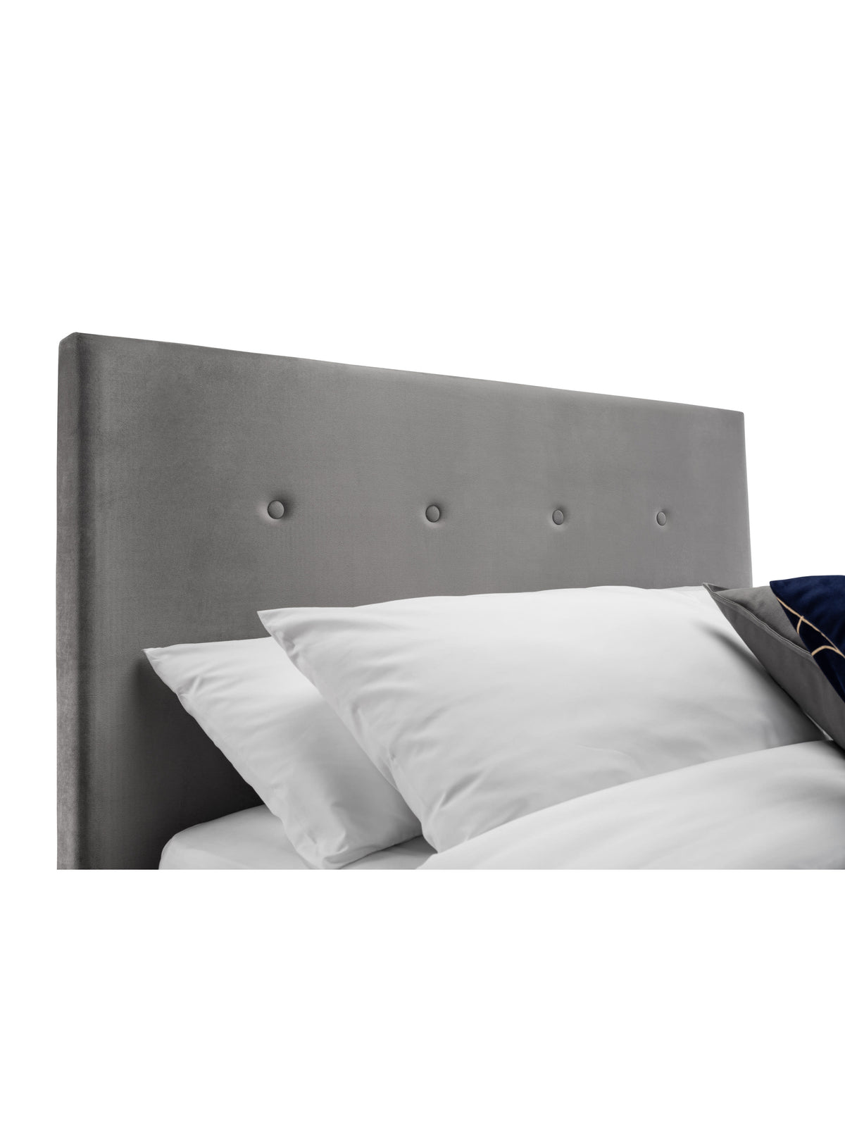 Shoreditch High Headboard Bed - Slate Grey