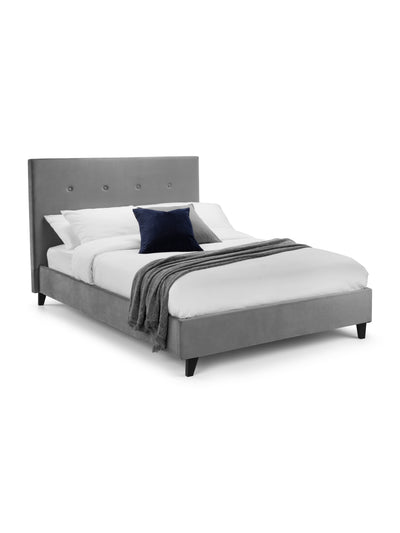 Shoreditch High Headboard Bed - Slate Grey