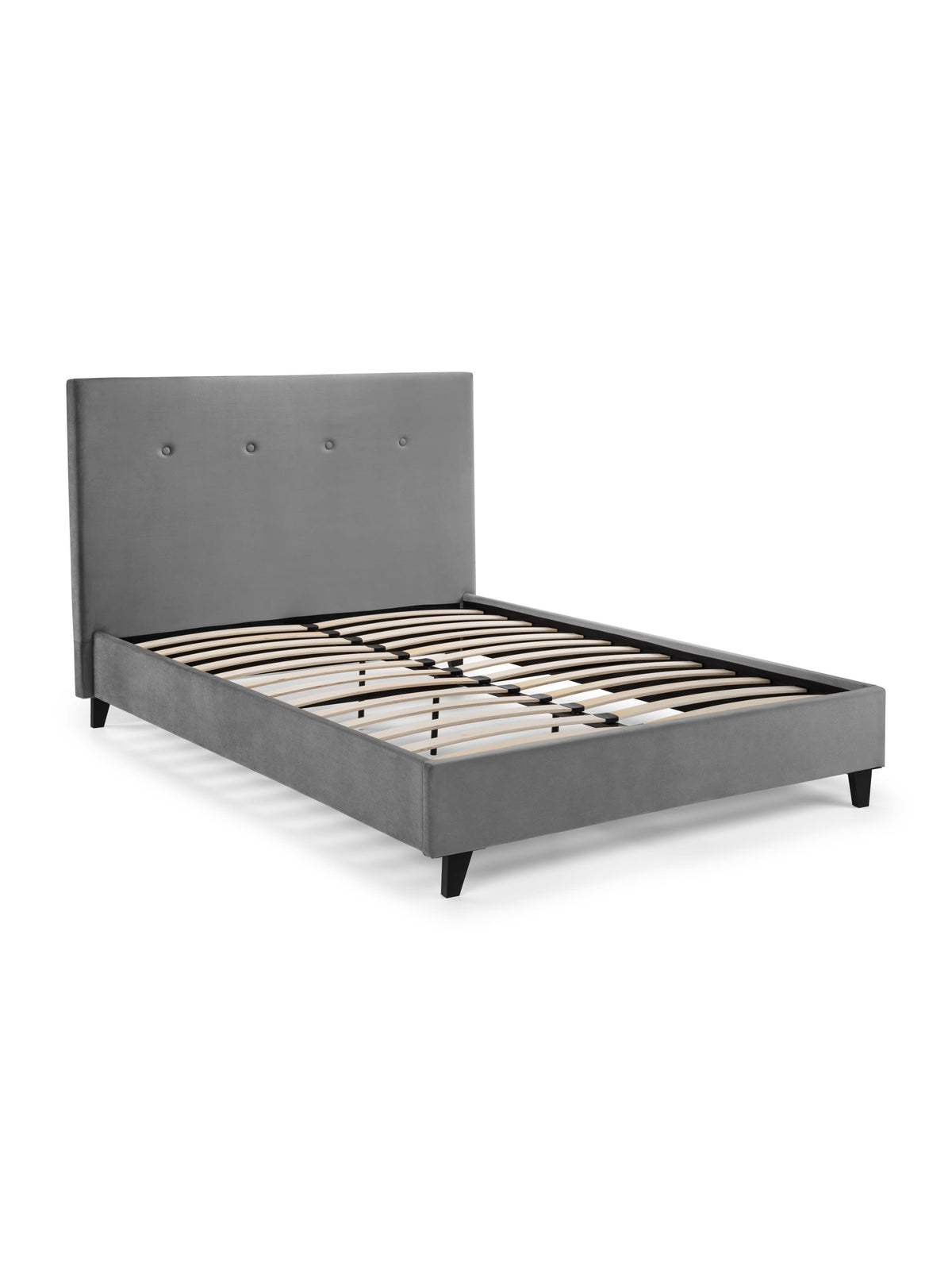 Shoreditch High Headboard Bed - Slate Grey