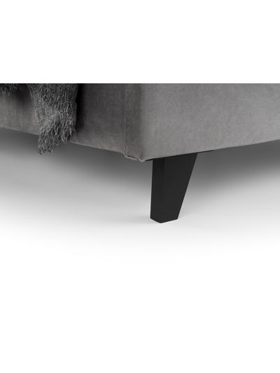Shoreditch High Headboard Bed - Slate Grey