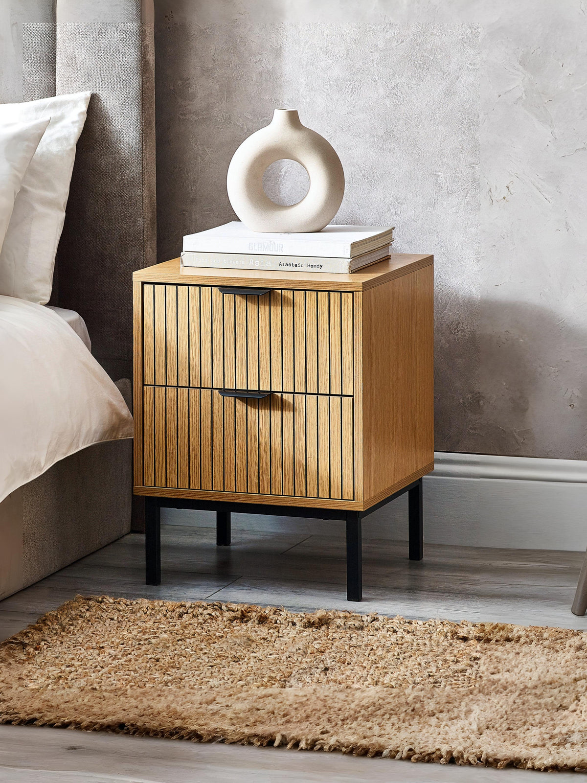 Sia 2 Drawer Bedside