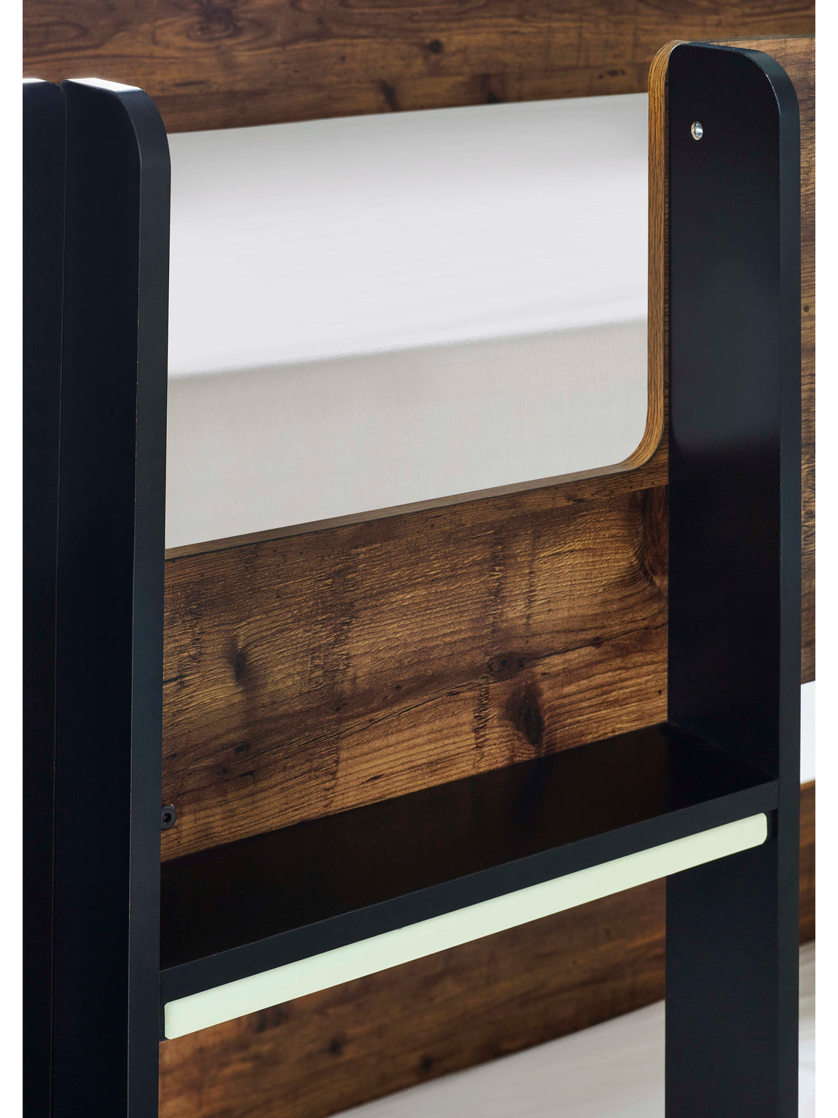 Solomon Bunk Bed - Rustic And Black