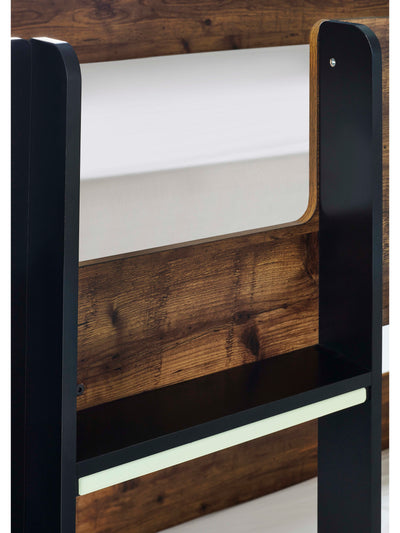 Solomon Bunk Bed - Rustic And Black