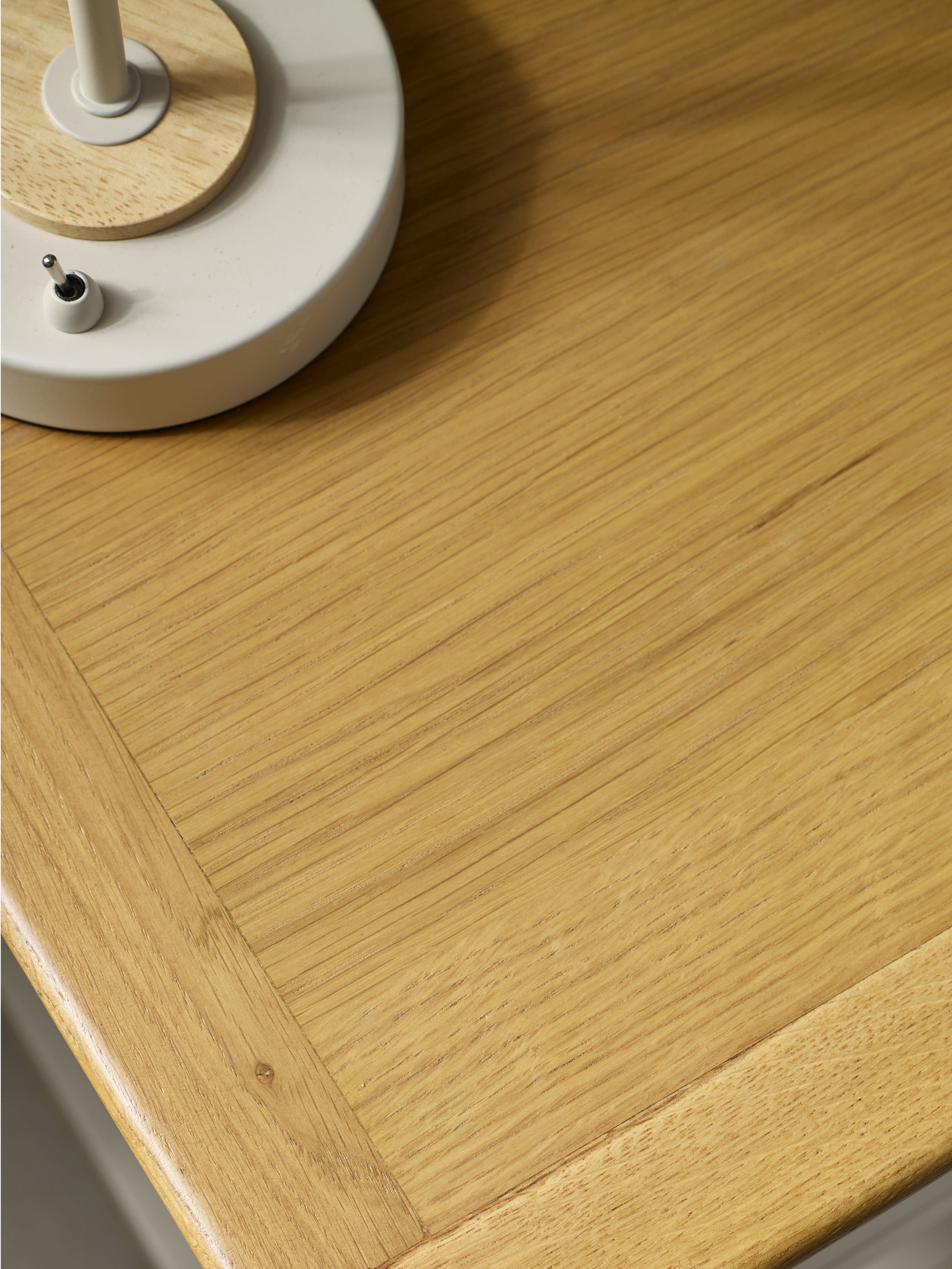 Somerset Truffle Grey and Oak Compact 3 Drawer Bedside Table – Oak and Truffle