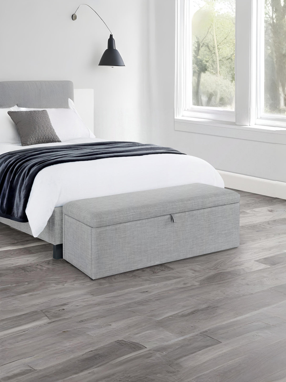 Sorrento Blanket Box Light Grey