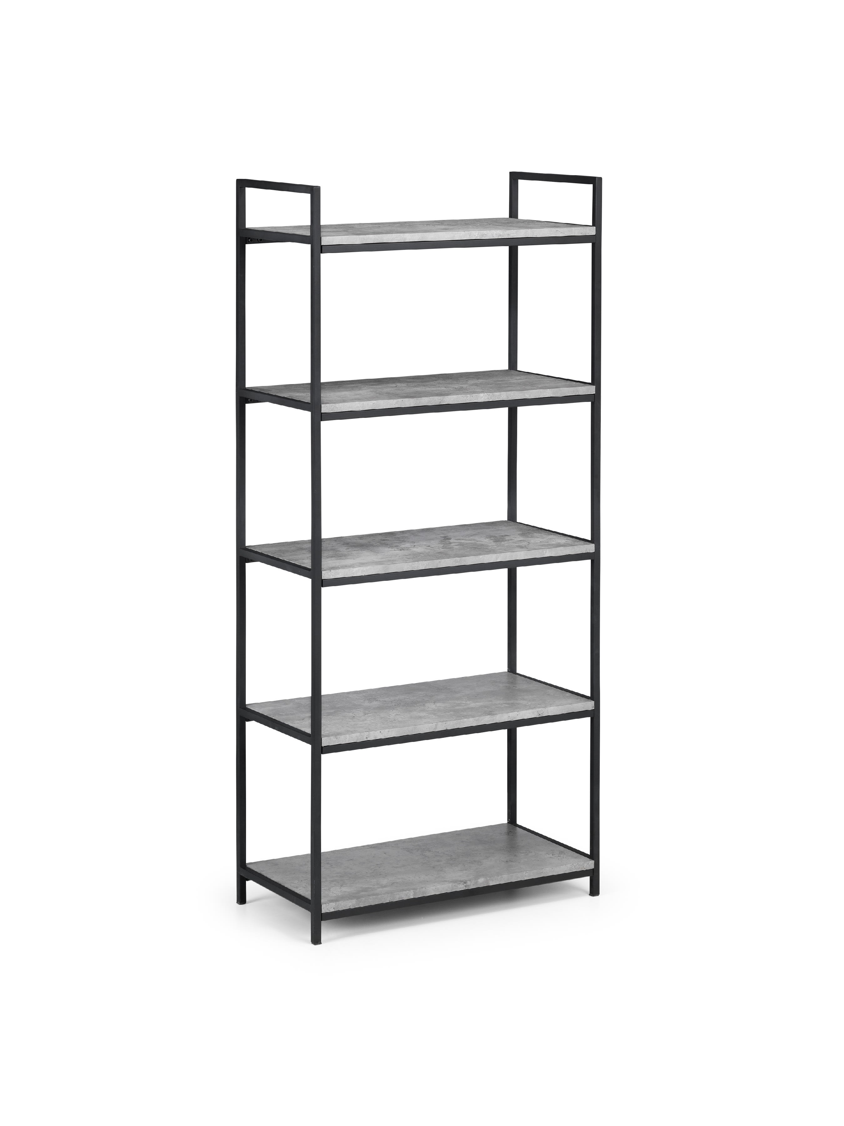 Staten Tall Concrete Bookcase