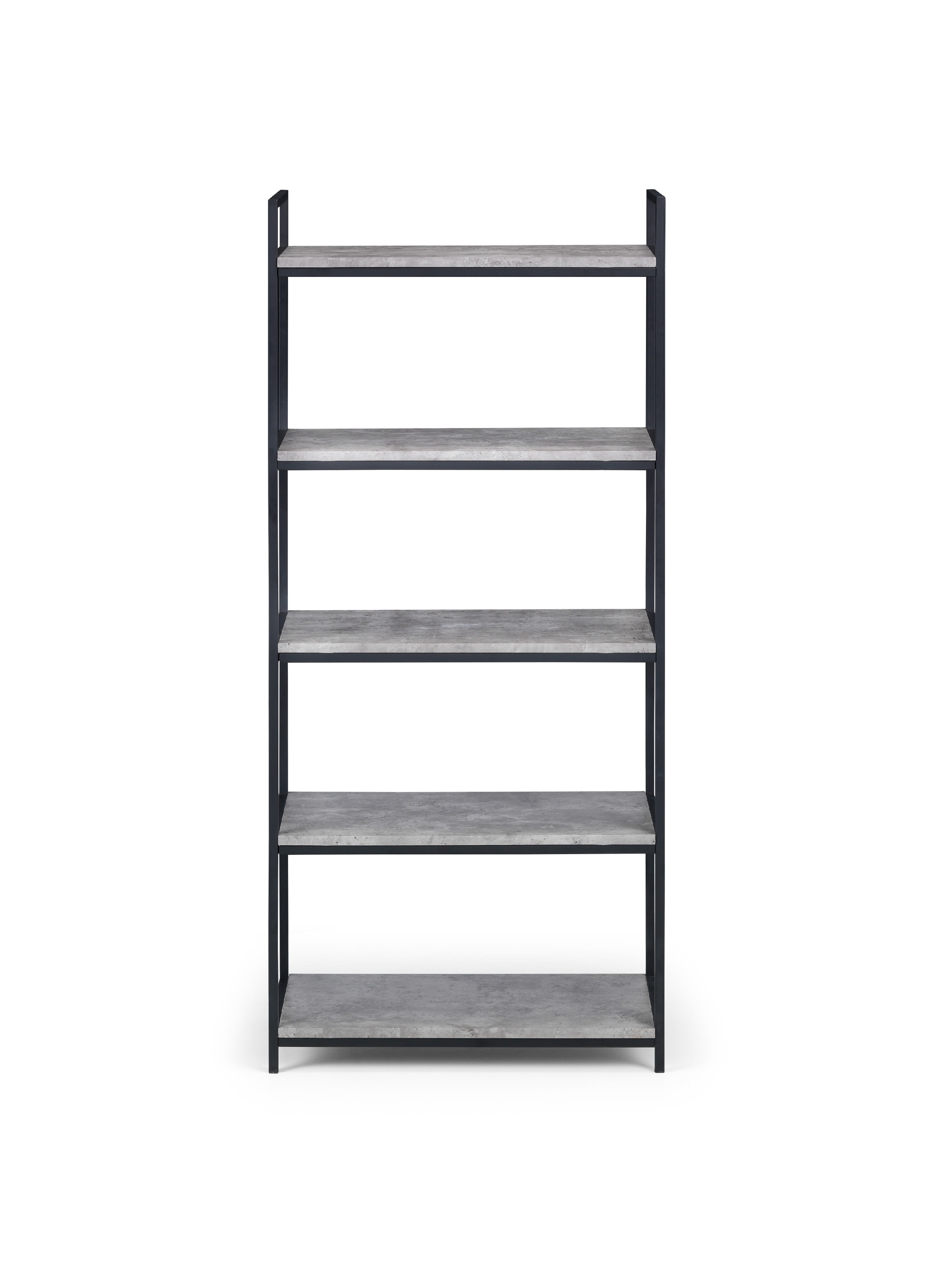 Staten Tall Concrete Bookcase