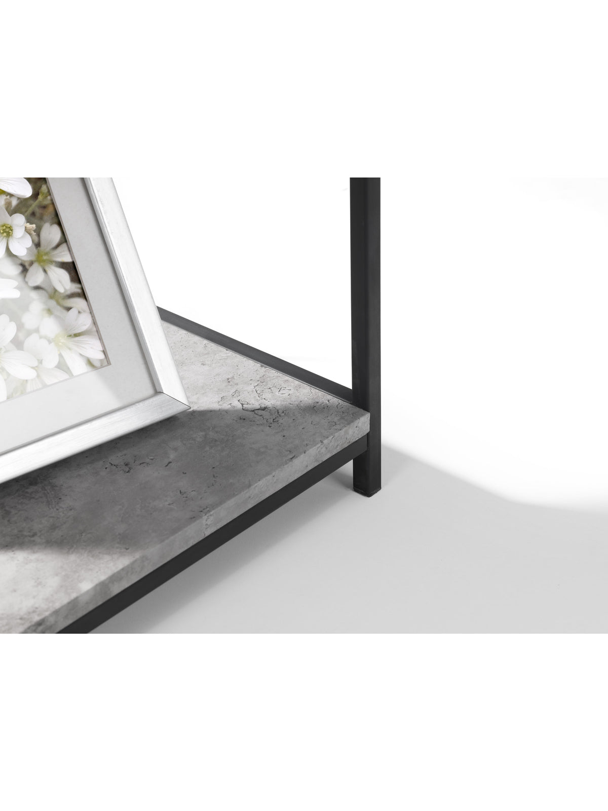 Staten Tall Concrete Bookcase