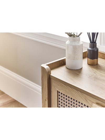 Sydney 5 Drawer Chest - Rattan Effect