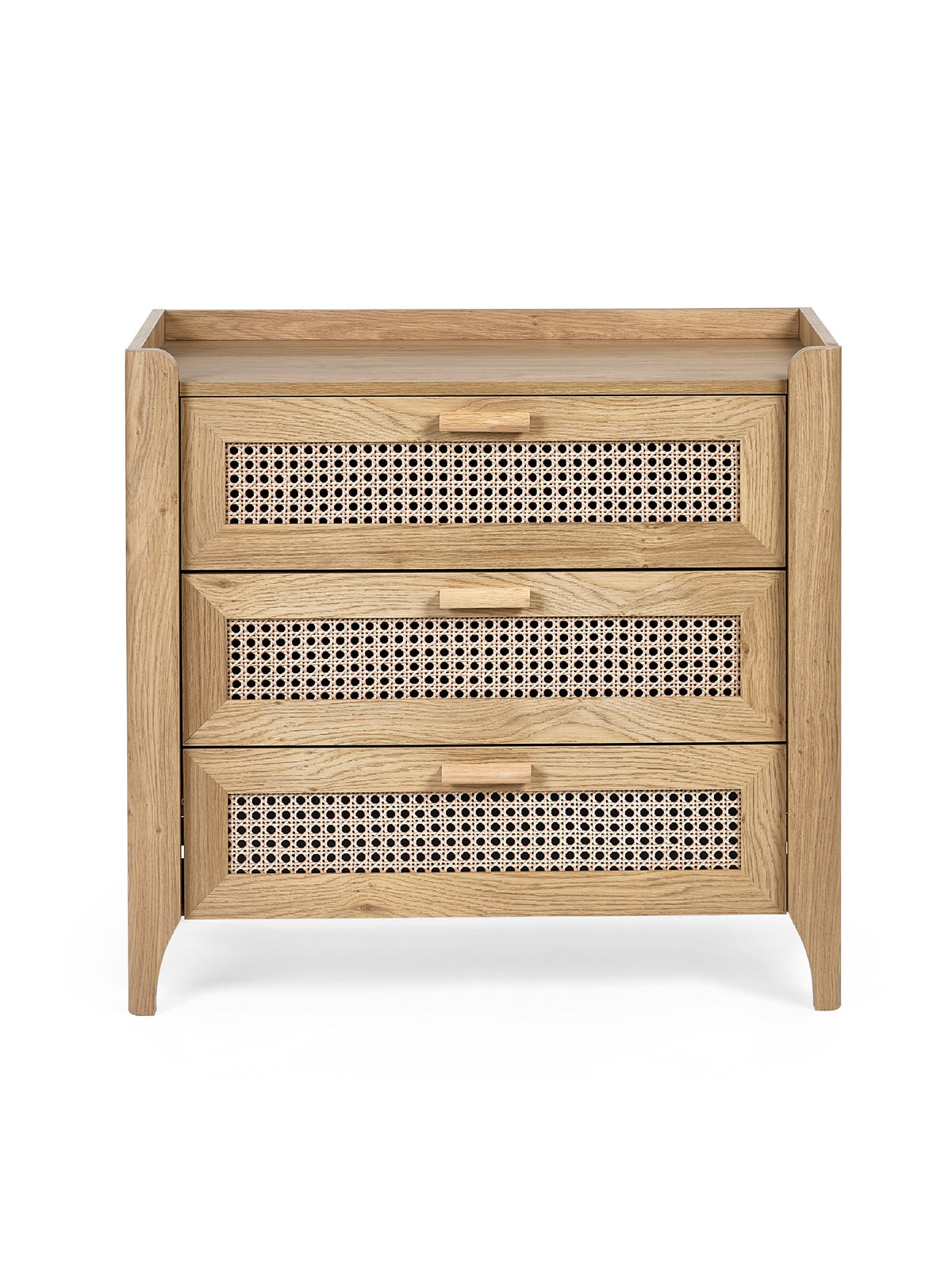 Sydney 3 Drawer Chest - Rattan Effect