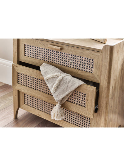 Sydney 3 Drawer Chest - Rattan Effect