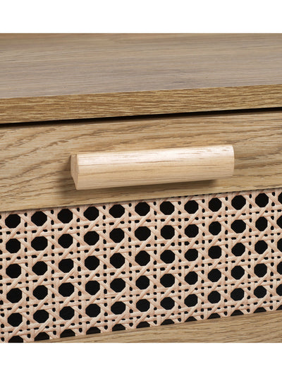Sydney 6 Drawer Wide Chest - Rattan Effect