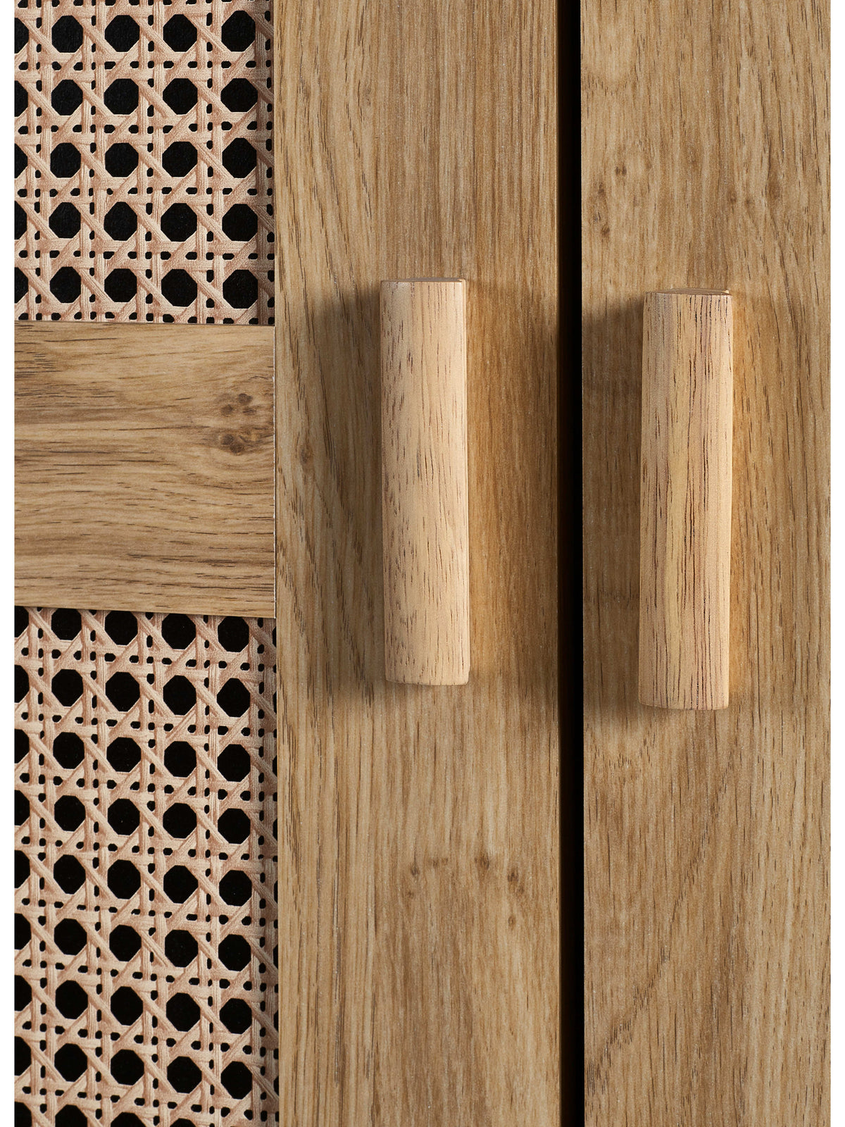 Sydney 2 Door Wardrobe - Rattan Effect