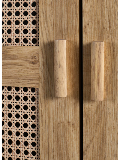 Sydney 2 Door Wardrobe - Rattan Effect