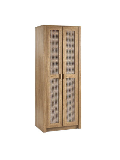 Sydney 2 Door Wardrobe - Rattan Effect