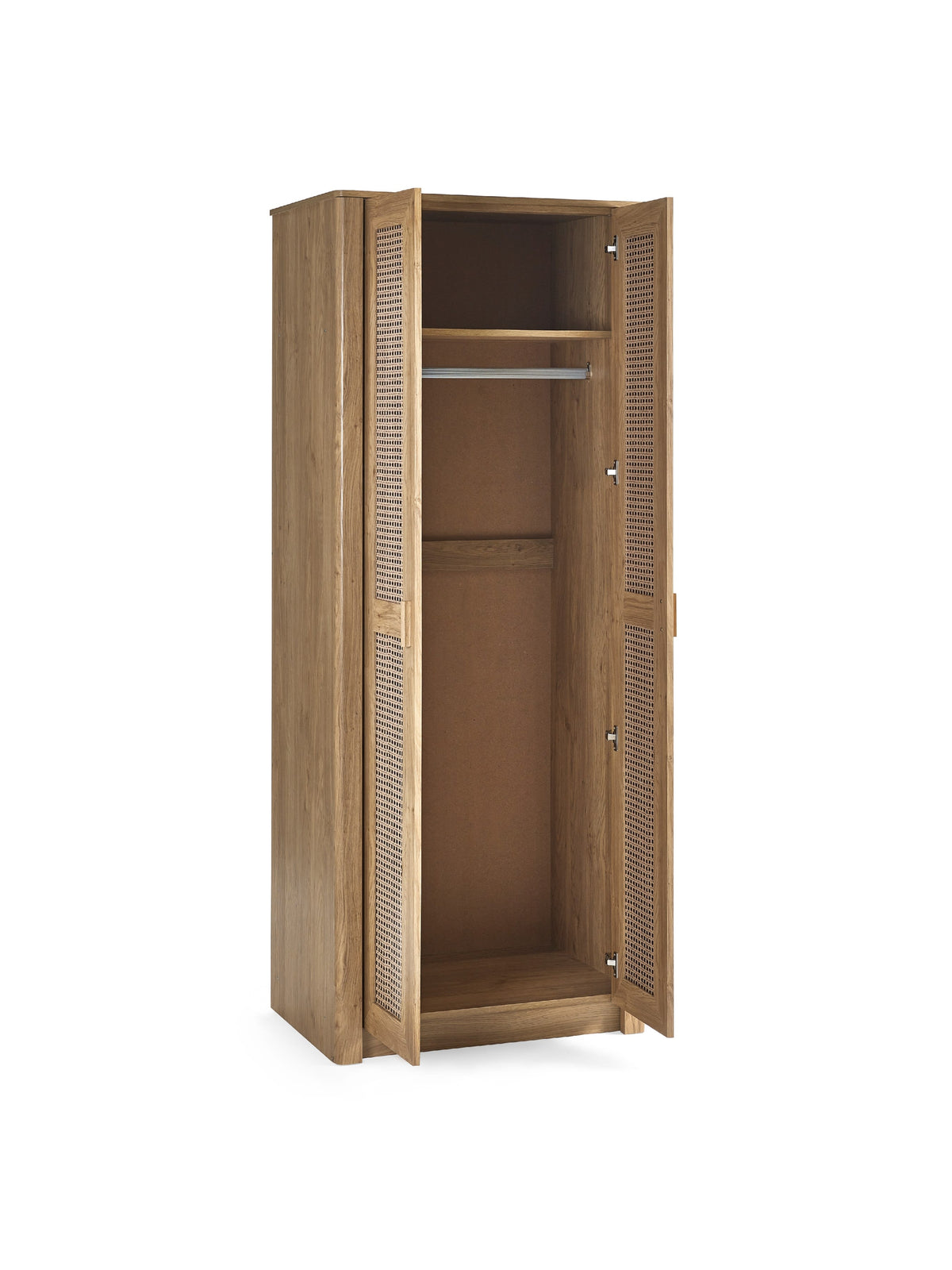 Sydney 2 Door Wardrobe - Rattan Effect