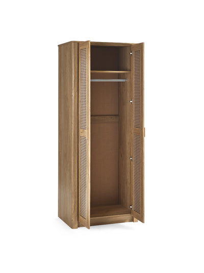 Sydney 2 Door Wardrobe - Rattan Effect