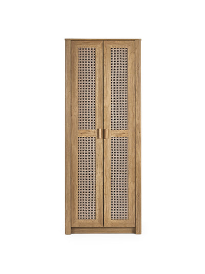 Sydney 2 Door Wardrobe - Rattan Effect
