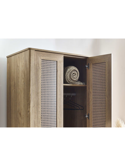 Sydney 2 Door Wardrobe - Rattan Effect