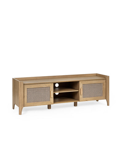 Sydney Media Unit - Rattan Effect