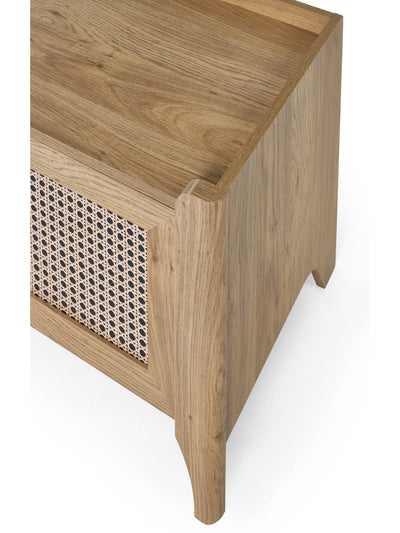 Sydney Media Unit - Rattan Effect
