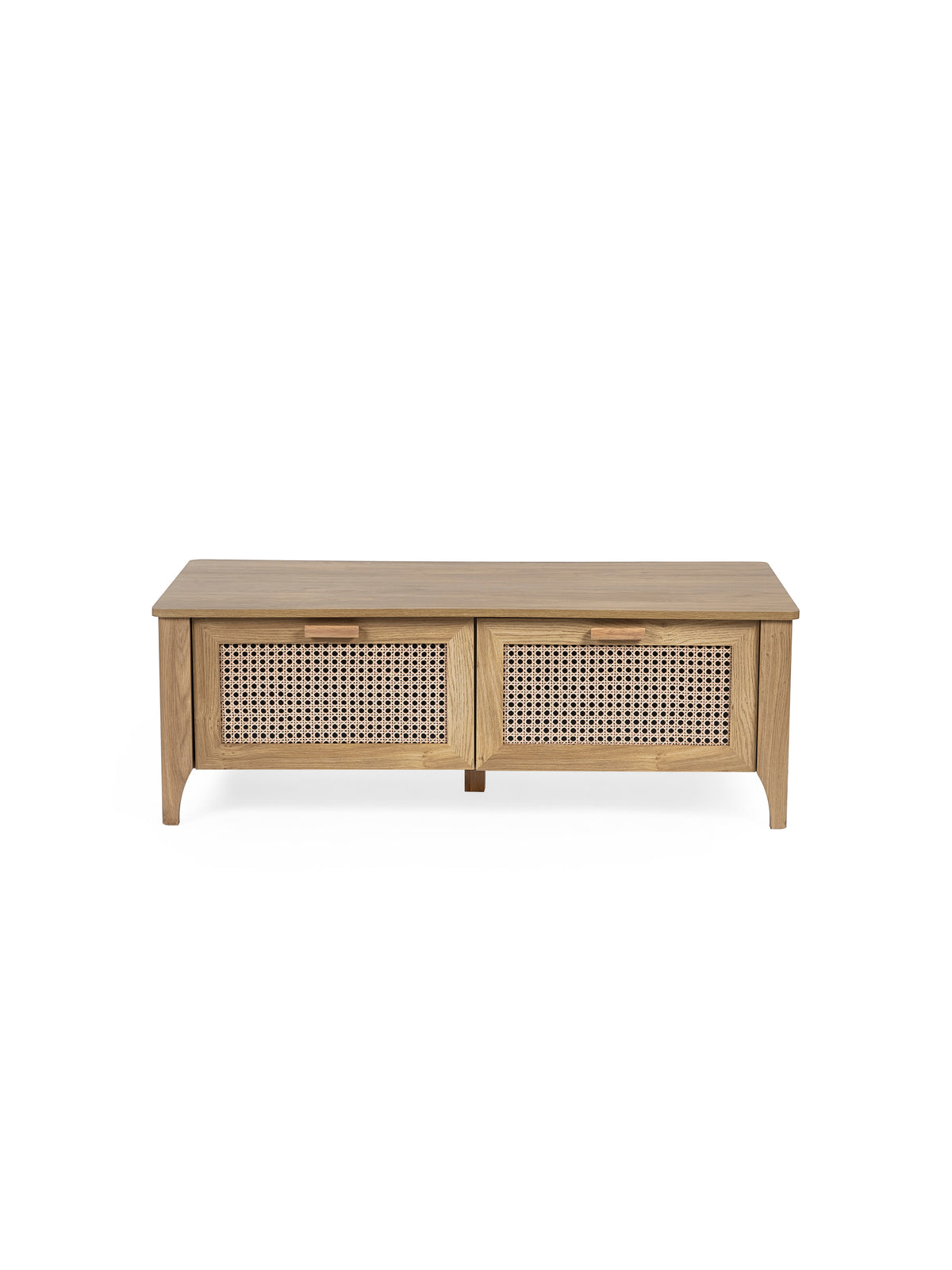 Sydney 2 Drawer Coffee Table - Rattan Effect