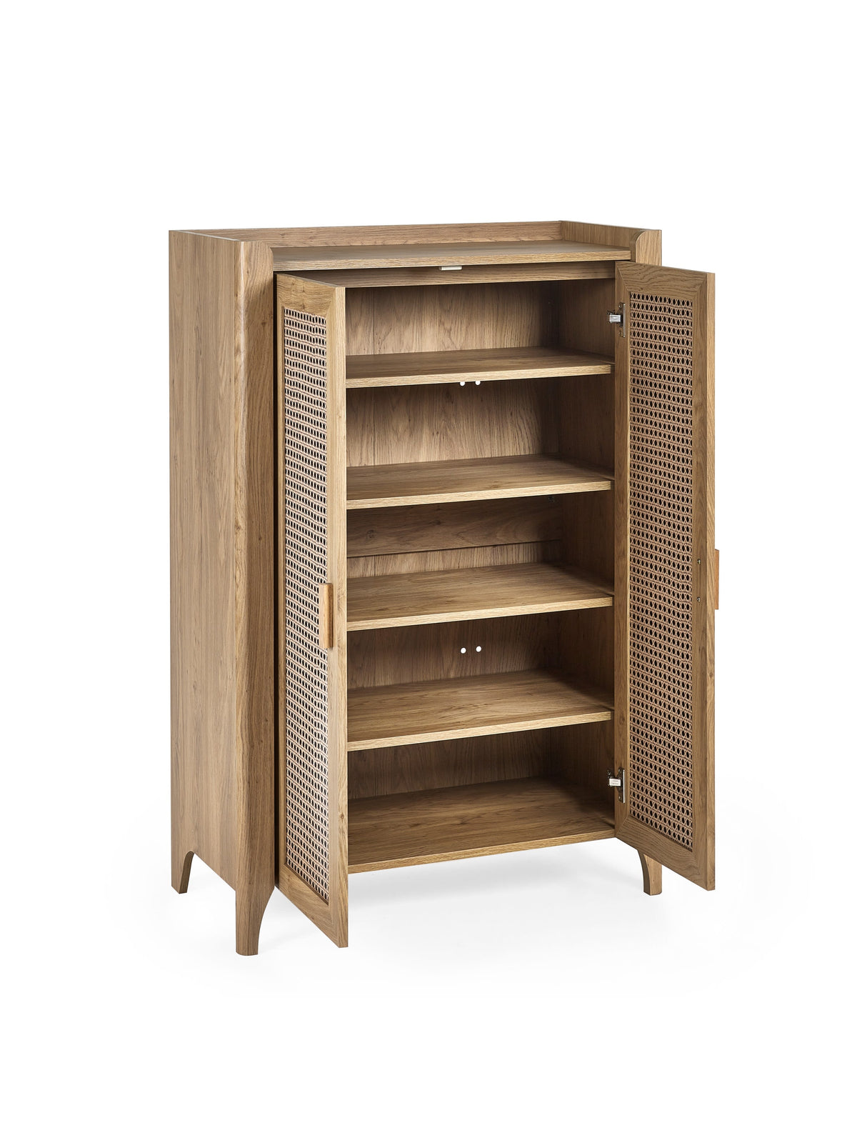 Sydney Shoe Cupboard - Rattan Effect