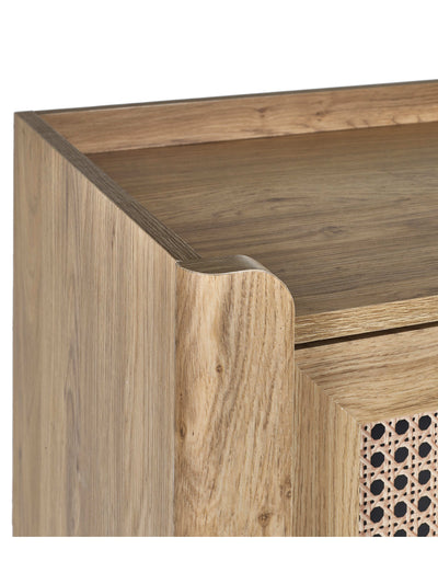 Sydney Shoe Cupboard - Rattan Effect
