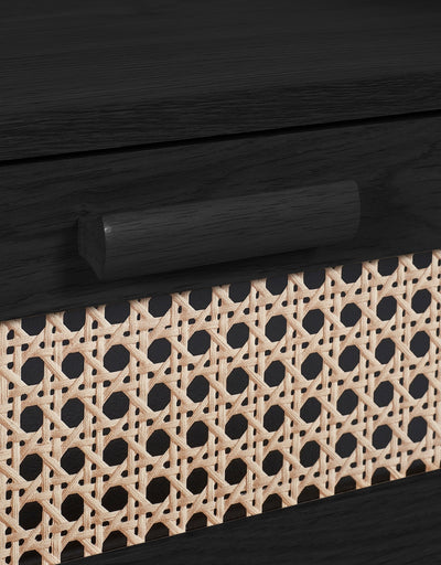 Sydney 2 Drawer Bedside - Black Ash – Julian Bowen, view 6