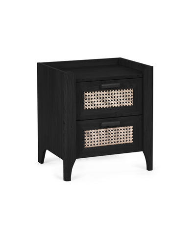 Sydney 2 Drawer Bedside - Black Ash – Julian Bowen