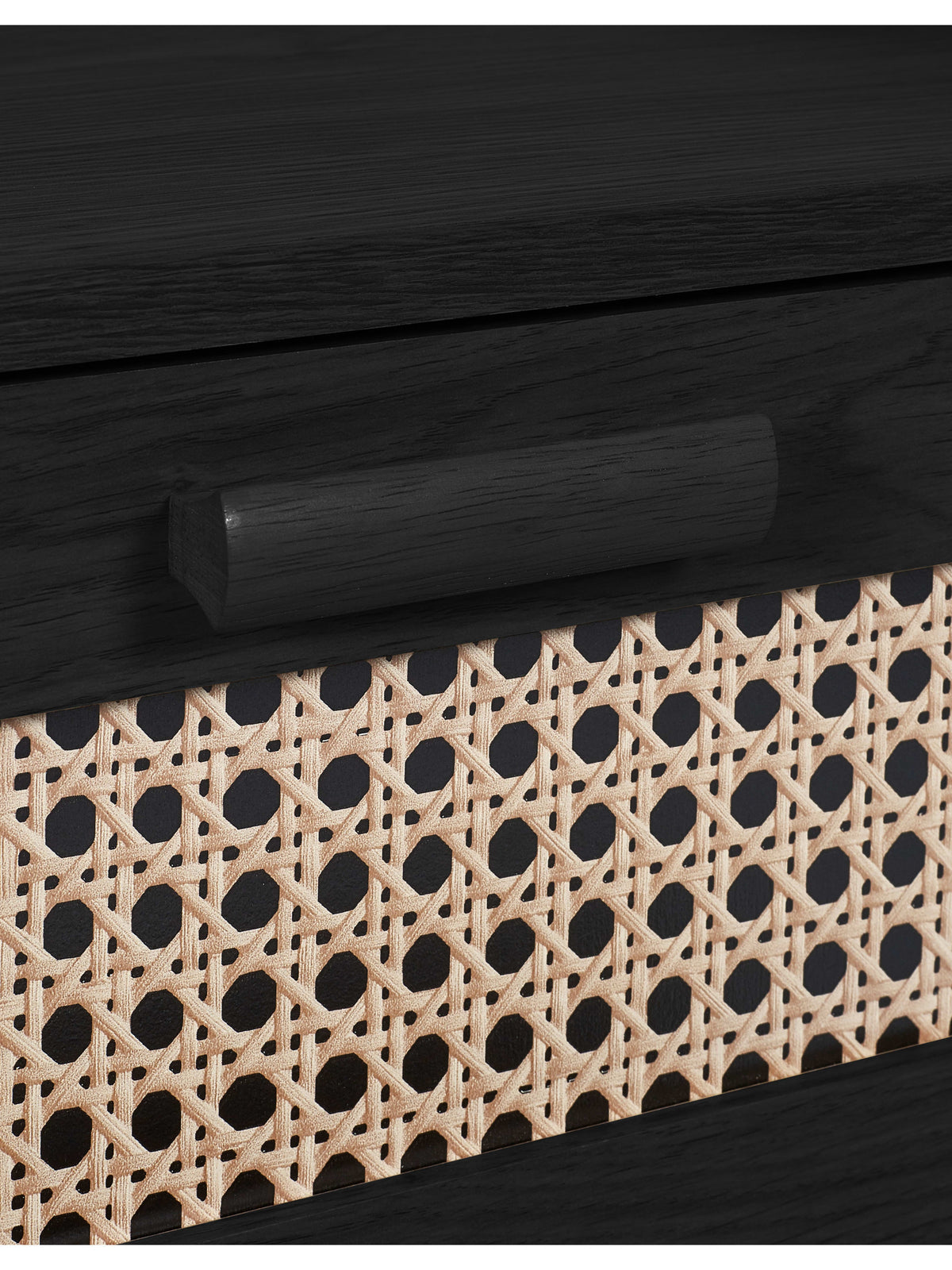 Sydney 2 Drawer Bedside - Black Ash