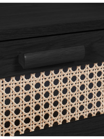 Sydney 2 Drawer Bedside - Black Ash