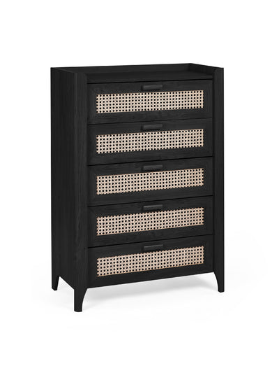 Sydney 5 Drawer Chest - Black Ash