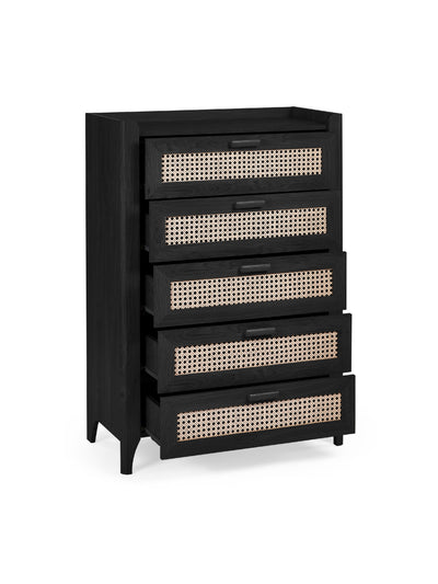 Sydney 5 Drawer Chest - Black Ash