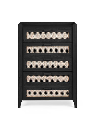 Sydney 5 Drawer Chest - Black Ash