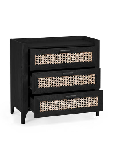 Sydney 3 Drawer Chest - Black Ash
