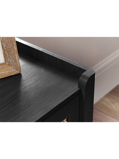 Sydney 6 Drawer Wide Chest - Black Ash