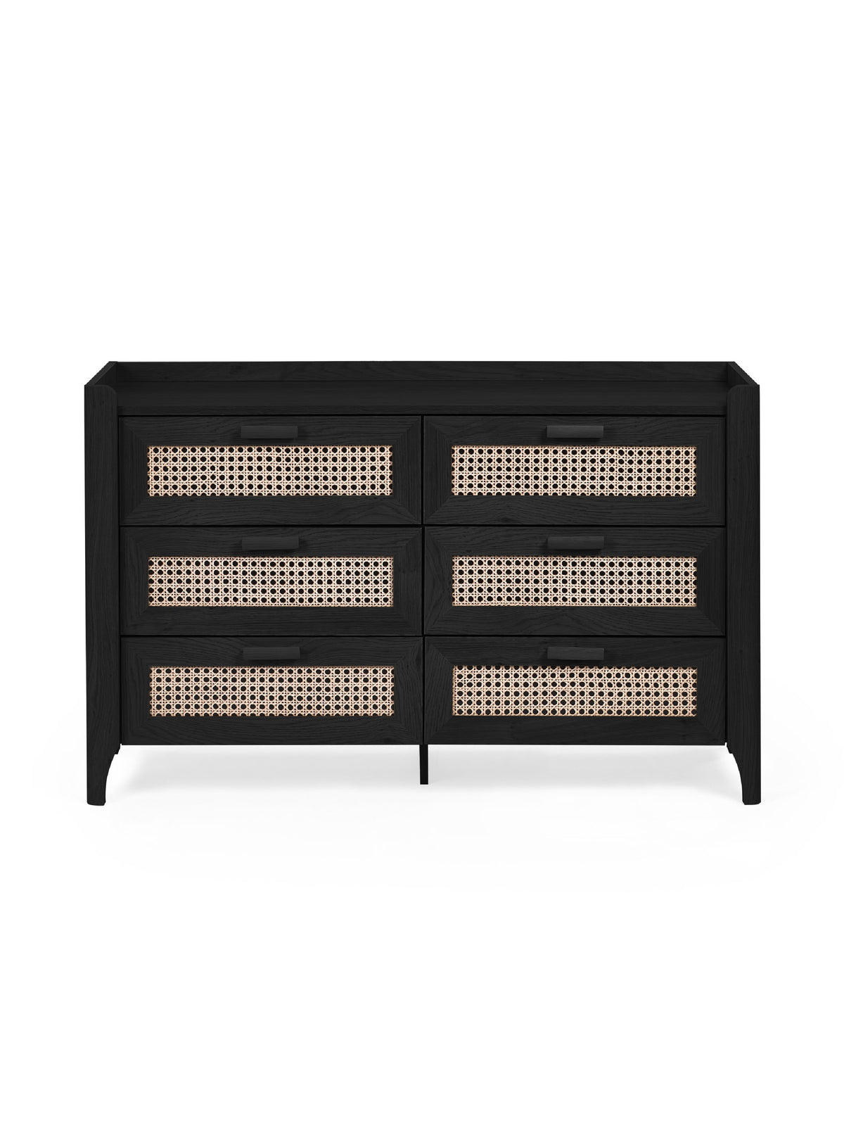 Sydney 6 Drawer Wide Chest - Black Ash