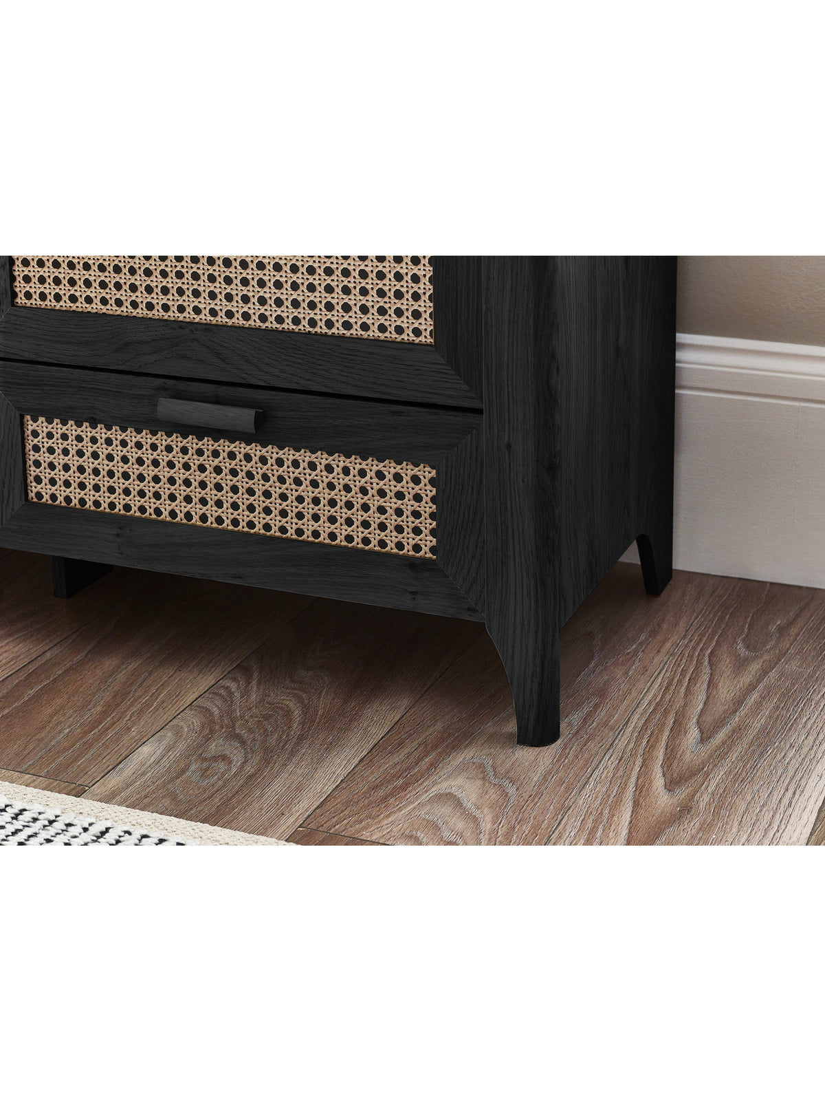 Sydney 6 Drawer Wide Chest - Black Ash