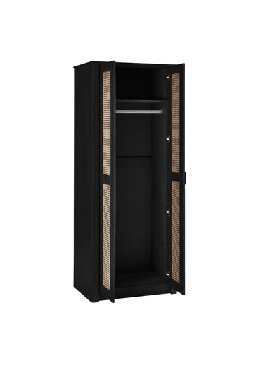Sydney 2 Door Wardrobe - Black Ash