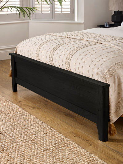Sydney Black Ash Rattan Effect Bookcase Bed – Black Ash Effect