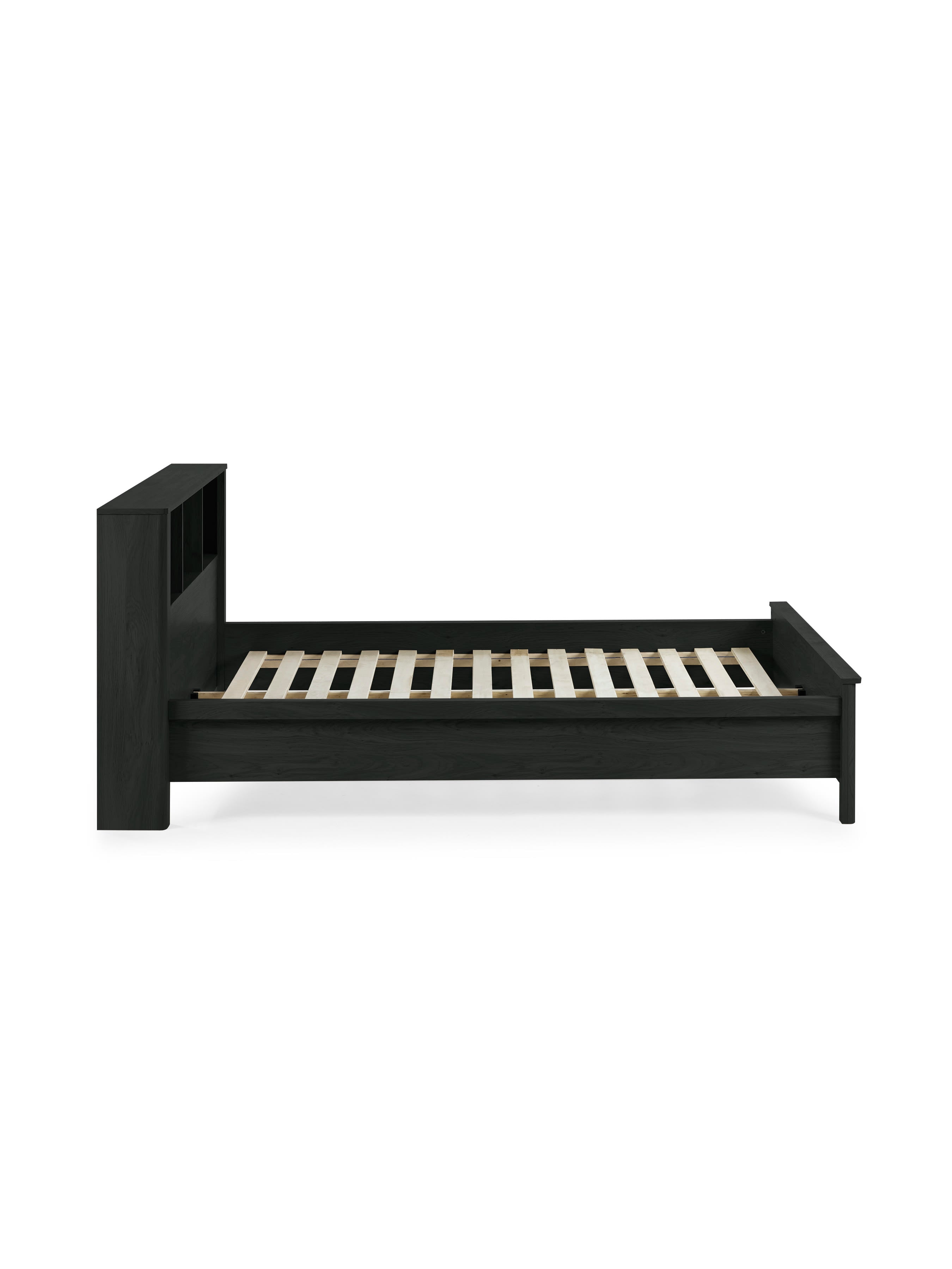 Sydney Black Ash Rattan Effect Bookcase Bed – Black Ash Effect