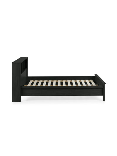 Sydney Black Ash Rattan Effect Bookcase Bed – Black Ash Effect