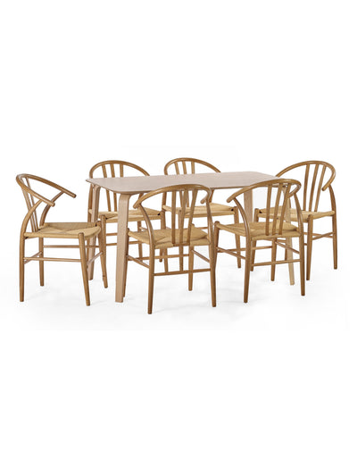 Symi Natural Oak Dining Chairs (Set of 2)