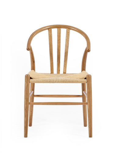 Symi Natural Oak Dining Chairs (Set of 2)