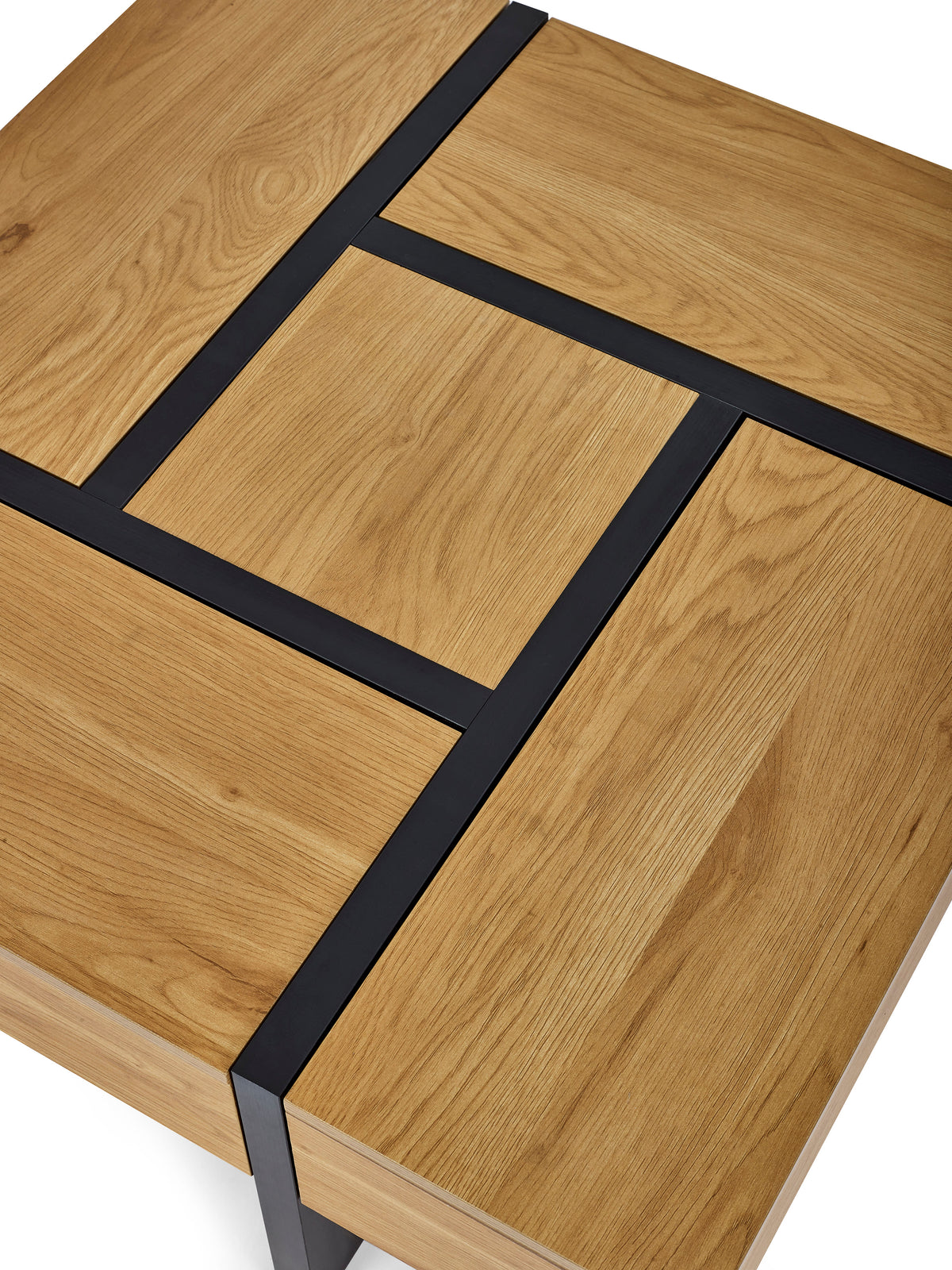 Tahoe 80cm Square Storage Coffee Table – Light Oak Effect